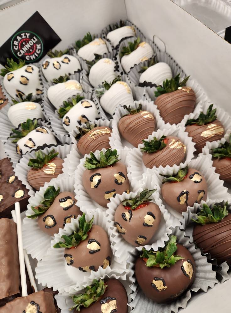 Chocolate dipped strawberry tray